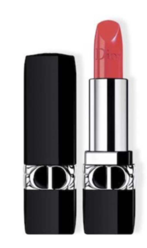 Dior Rouge Dior Couture Colour Lipstick Floral Lip Care Long Wear N° 028 Actrice kapak resmi